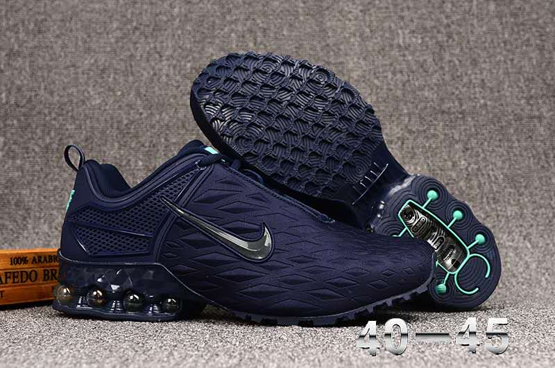 Nike Shox Reax Run Deep Blue Shoes - Click Image to Close